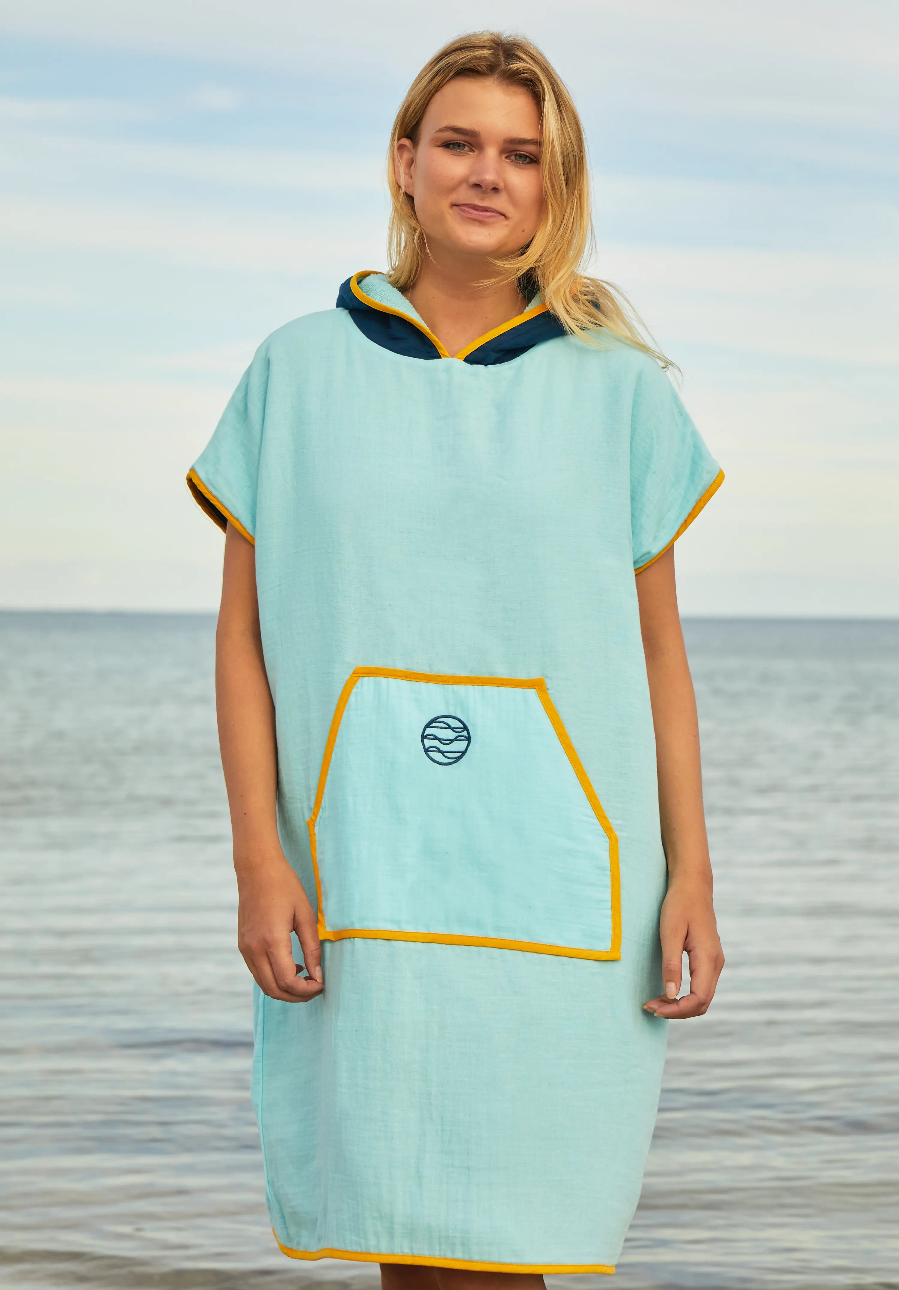 BLU WILD | Poncho reversible Bicolor