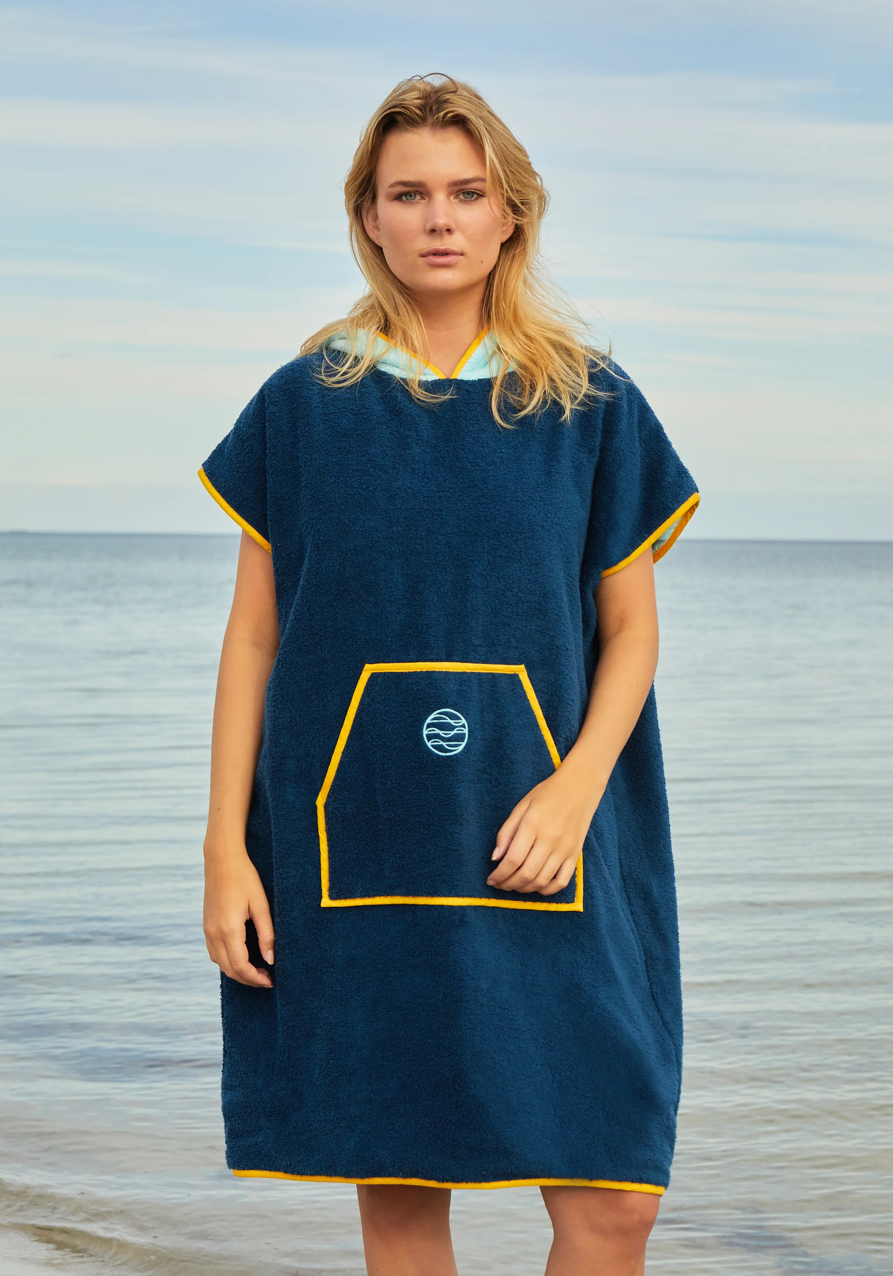 BLU WILD | Poncho reversible Bicolor